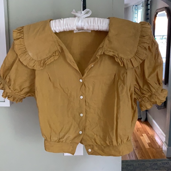 NWOT Doen Sparrow top in semolina - S - Picture 3 of 5